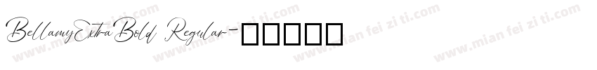 BellamyExtraBold Regular字体转换